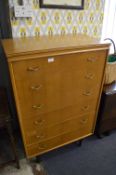 Light Oak Six Height Chest of Drawers