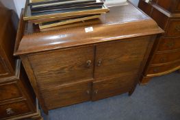 Oak Gramophone Cabinet