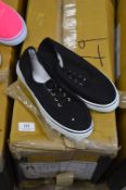 *Nineteen Pairs of Converse Style Shoes (Black) Size: 4