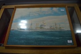 Framed Print of Benvalla Cargo Ship