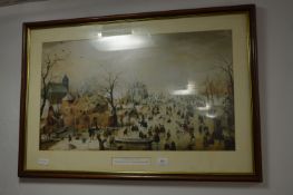 Large Framed Coloured Print 