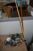 Boat Fishing Reels, Two Rods and Pirks