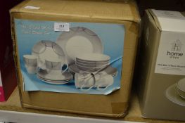 Sixteen Piece Metallic Dinner Set