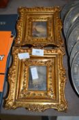 Pair of Gilt Framed Miniature Prints