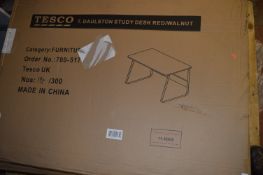 *Tesco Study Desk in Red Walnut Finish