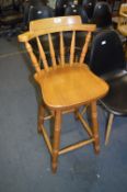 Beech Stickback High Stool