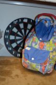Dart Board and a Children's Shopping Trolley