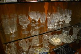 Collection of Glassware, Vases, Jugs, Fruit Bowls, etc.