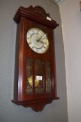 Tempus Mahogany Cased Wall Clock