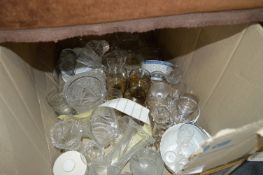 Box Containing Drinking Glassware, Vases, etc.