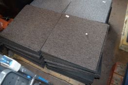 Approximately 144 Dark Grey Fleck Carpet Tiles