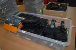 *Box Containing Digital Telephones, Keyboards, Leads, Routers,