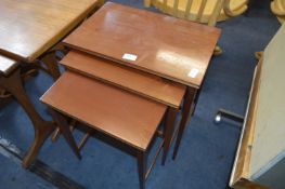 Mahogany Nest of Three Tables