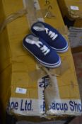 *Thirty Six Pairs of Converse Style Shoes (Blue) Size: 8