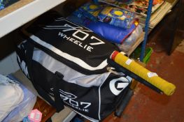 Bag of Assorted Cricket Bats and Clothing