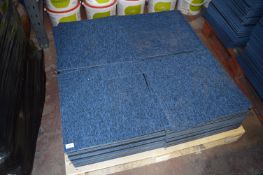 Pallet Containing 152 50x50cm Blue Fleck Carpet Tiles