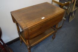 Oak Tea Trolley