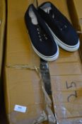 *Twenty Five Pairs of Converse Style Shoes (Black) Size: 4