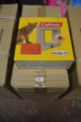 Box Containing Twelve Four Way Lockable Medium Pet Doors