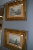 Pair of Gilt Framed Seascape Prints
