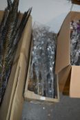 *Box Containing Gold and Silver Artificial Foliage