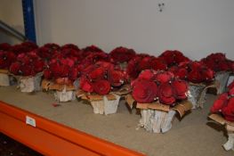 *Twenty Four Red Floral Centerpieces