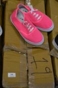 *Nineteen Pairs of Converse Style Shoes (Pink) Size: 4