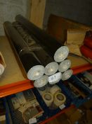 Seven Rolls of Carmel Creations Wallpaper (Black and Silver Motif)