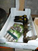Box Containing Three Parkside Four Way Air Distributors and a Water Trap and Oiler