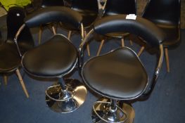 *BLACK GASLIFT BARSTOOL 2PK