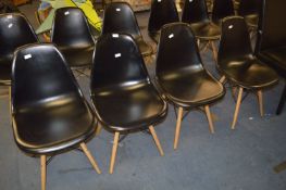 Morris Furniture Black Seated Set of Four Dining Chairs