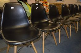 Morris Furniture Black Seated Set of Four Dining Chairs