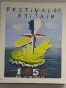 Festival of Britain Unframed Printed Canvas