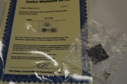 *18cT WHITE GOLD 0.50cT DIAMOND STUD EARRINGS