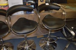 *BLACK GASLIFT BARSTOOL 2PK