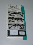 *FGX PLASTIC MIX READING GLASSES +1.75 WITH CASE