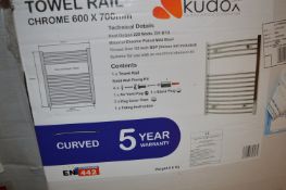 *Kudox Chrome Towel Rail 600x700mm