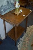 Oak Two Teir Occasional Table