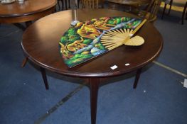 Circular Mahogany Extending Dining Table