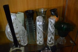 Glassware; Vases, Fruit Bowl, etc.