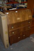 Walnut Veneered Bureau