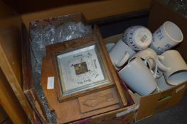 Drinking Glassware, Mugs and a Barometer