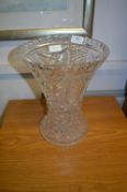 Large Cut Glass Vase