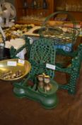 Kitchen Scales with Weights and Cast Iron Kitchen Accessories