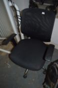 Black Swivel Office Armchair