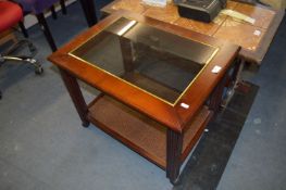 Side Table with Glass Top