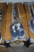 *Box of Navy Blue Sand Shoes Size: 12