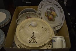 Creamware Tureen, Dish and Plate