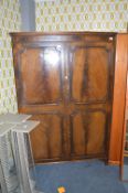 Burr Walnut Double Door Wardrobe