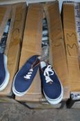 *Box of Navy Blue Flipback Sand Shoes Size: 3